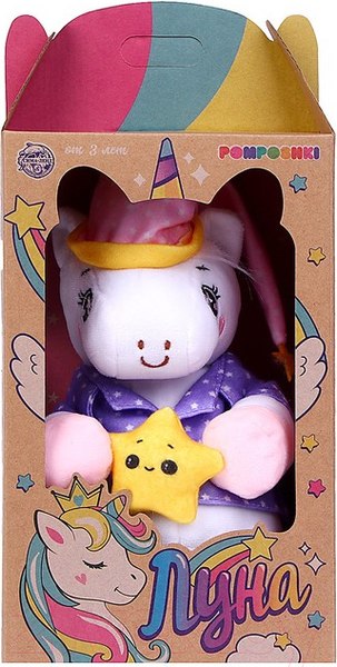Изображение товара Мягкая игрушка Pomposhki Единорожка / 7806008 (21см)