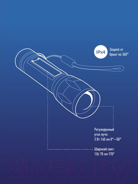 Изображение товара Фонарь Космос KocAc1011Lith