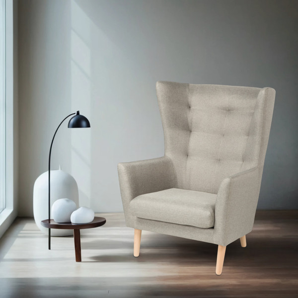 Изображение товара Кресло мягкое Mio Tesoro Саари (светло-серый)