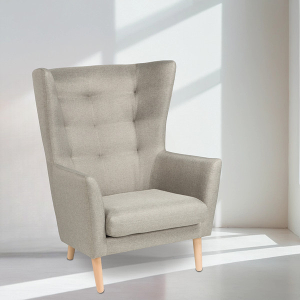 Изображение товара Кресло мягкое Mio Tesoro Саари (светло-серый)