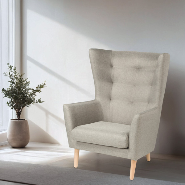 Изображение товара Кресло мягкое Mio Tesoro Саари (светло-серый)