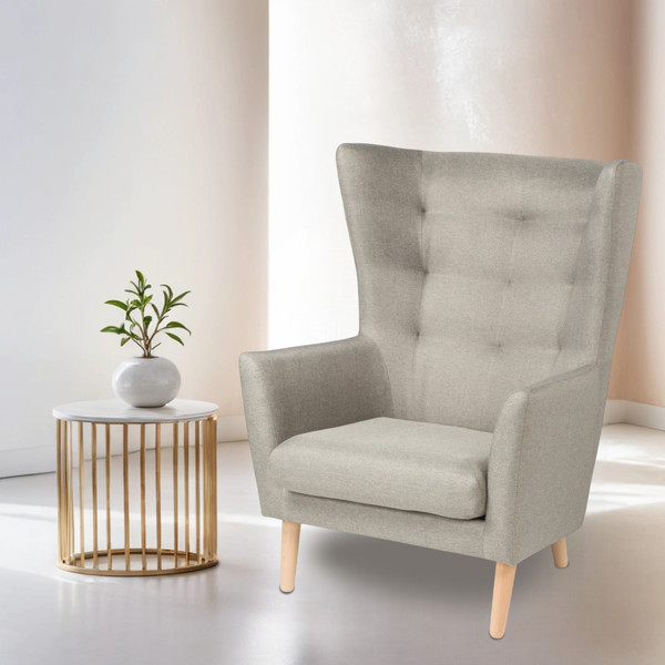 Изображение товара Кресло мягкое Mio Tesoro Саари (светло-серый)