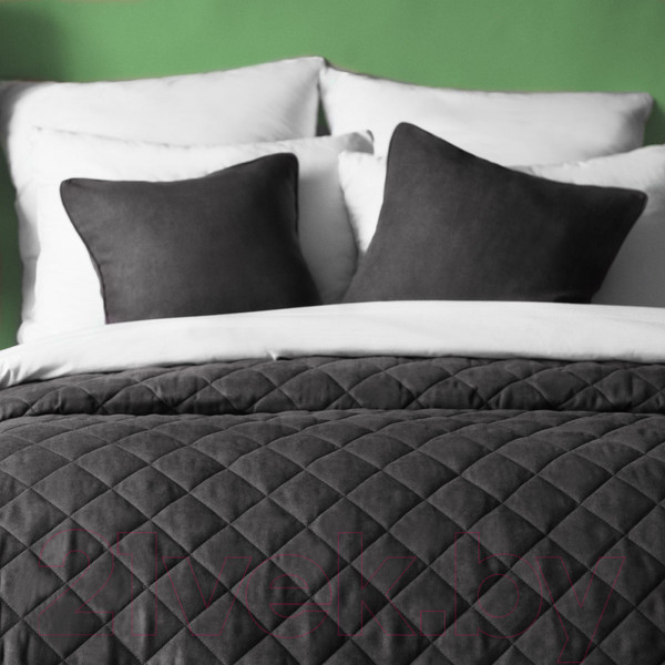 Изображение товара Набор текстиля для спальни Pasionaria Ким 230x250 с наволочками (мокрый асфальт)