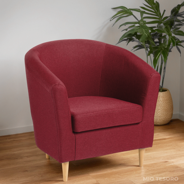 Изображение товара Кресло мягкое Mio Tesoro Тунне (бордовый)