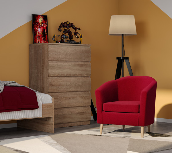 Изображение товара Кресло мягкое Mio Tesoro Тунне (бордовый)