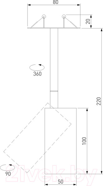 Изображение товара Потолочный светильник Elektrostandard Drop 8W / 50222 LED (черный)