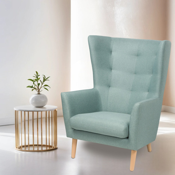 Изображение товара Кресло мягкое Mio Tesoro Саари (мятно-серый)