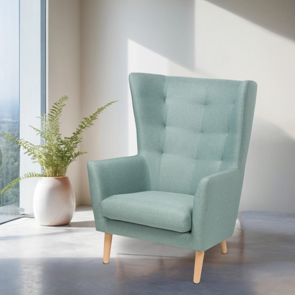 Изображение товара Кресло мягкое Mio Tesoro Саари (мятно-серый)