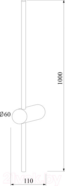 Изображение товара Бра Elektrostandard Cane LED / MRL LED 1121 (черный)