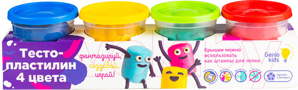 Изображение товара Набор для лепки Genio Kids Тесто-пластилин / TA1010B (4цв)