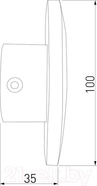 Изображение товара Бра Elektrostandard Mini Disc / MRL LED 1126 (черный жемчуг)