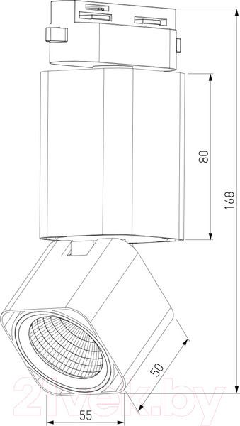 Изображение товара Трековый светильник Elektrostandard Cubus 10W 4200K / 85516/01 (белый матовый)