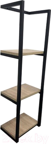 Изображение товара Полка для ванной Home Loft ПдВ 9005 (черный металл/дуб натуральный)