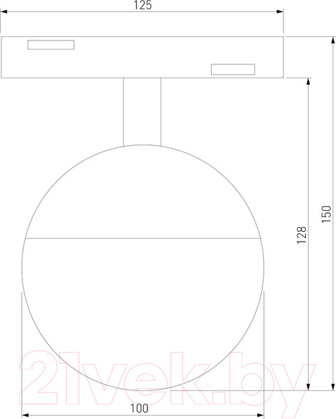 Изображение товара Трековый светильник Elektrostandard Slim Magnetic Neid / 85032/01 (белый)