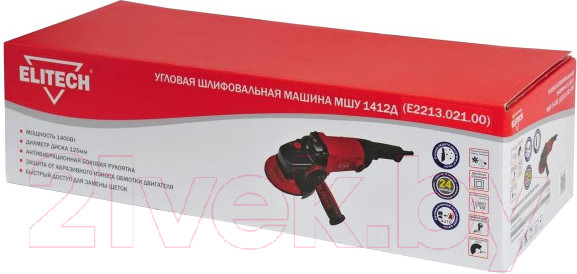 Изображение товара Угловая шлифовальная машина Elitech МШУ 1412Д