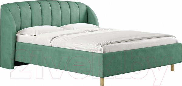 Изображение товара Каркас кровати Сонум Valencia 160x200 (замша изумрудный)