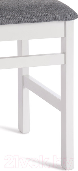 Изображение товара Стул Tetchair Rosario (белый/ткань темно-серый)