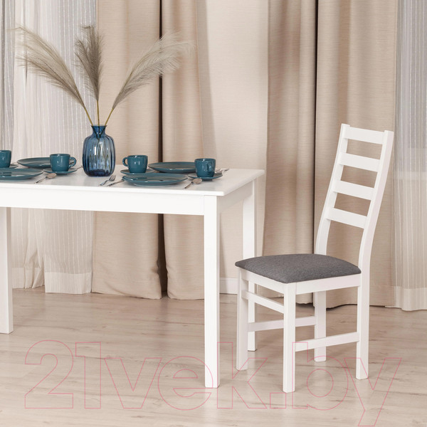 Изображение товара Стул Tetchair Rosario (белый/ткань темно-серый)