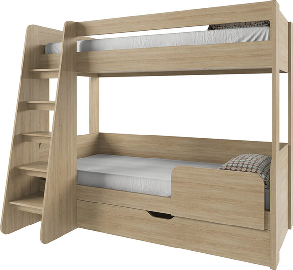 Изображение товара Двухъярусная кровать детская Anrex Diesel 90x200 (дуб мадура/веллингтон)