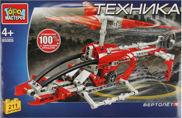 Изображение товара Конструктор Город мастеров Вертолет / 85005-KY (211эл)