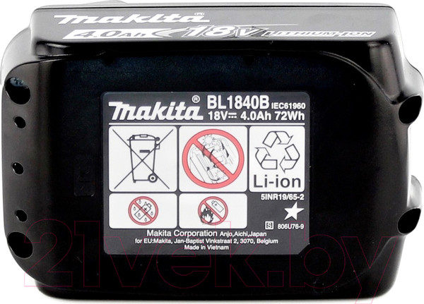 Изображение товара Аккумулятор для электроинструмента Makita BL1840B (632G58-9)
