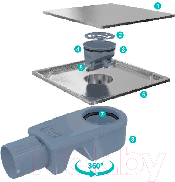 Изображение товара Трап для душа Valtemo VFD-743515