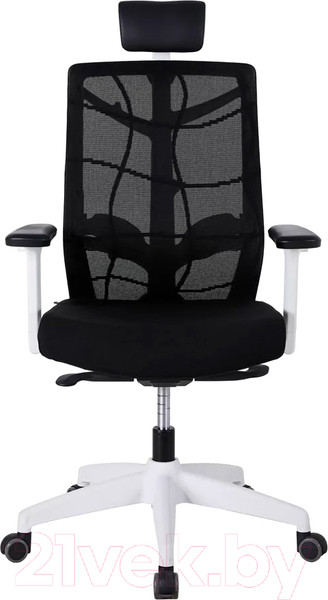 Изображение товара Кресло офисное Chair Meister Nature II Slider 3D с подлокотниками (каркас белый/ткань черная)