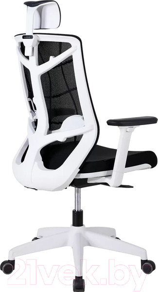 Изображение товара Кресло офисное Chair Meister Nature II Slider 3D с подлокотниками (каркас белый/ткань черная)