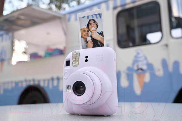 Изображение товара Фотоаппарат с мгновенной печатью Fujifilm Instax Mini 12 (голубой)