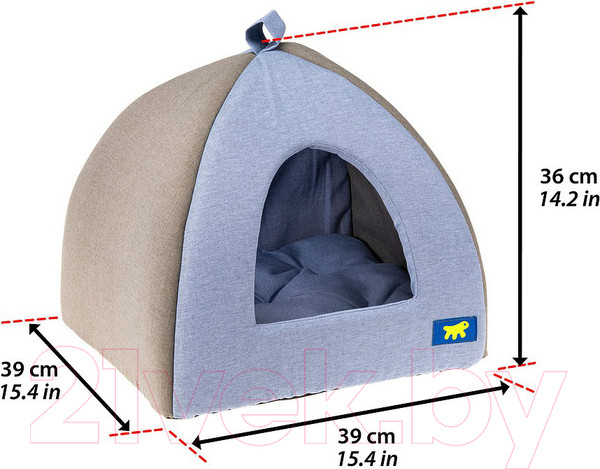 Изображение товара Домик для животных Ferplast Tipi M / 82220099 (голубой/серый)