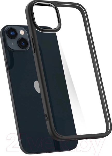 Изображение товара Чехол-накладка Spigen Ultra Hybrid для iPhone 14 / ACS05041 (матовый черный)