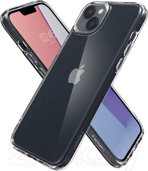 Изображение товара Чехол-накладка Spigen Ultra Hybrid для iPhone 14 / ACS05040 (Crystal Clear)