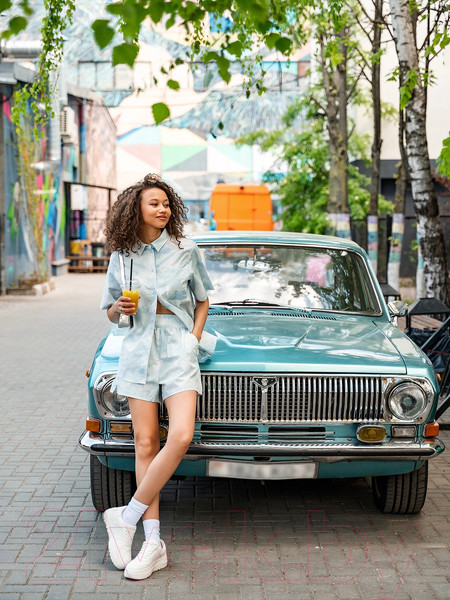 Изображение товара Шорты Mark Formelle 132334 (р.170-94, голубая варка на белом)