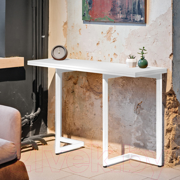 Изображение товара Обеденный стол Millwood Арлен 1 38-76x110x76 (белый/металл белый)