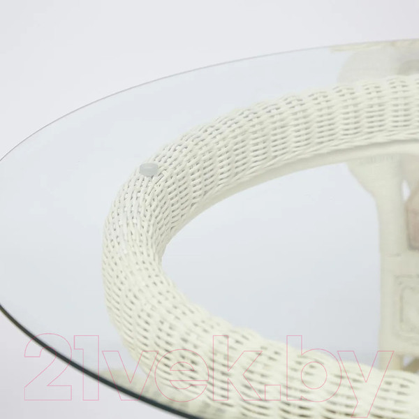 Изображение товара Комплект садовой мебели Tetchair Andrea Grand (белый/ткань рубчик/кремовый)