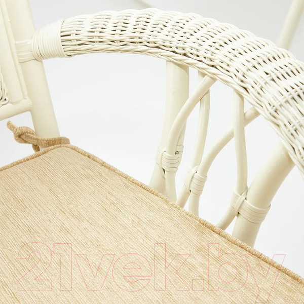 Изображение товара Комплект садовой мебели Tetchair Andrea Grand (белый/ткань рубчик/кремовый)