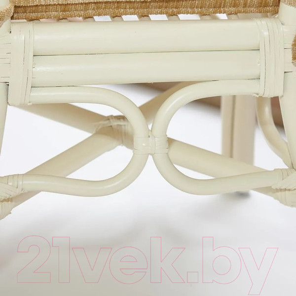 Изображение товара Комплект садовой мебели Tetchair Andrea Grand (белый/ткань рубчик/кремовый)