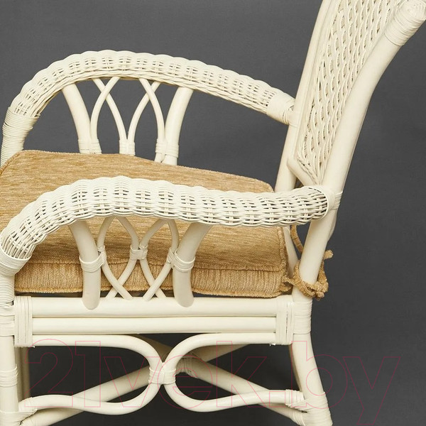 Изображение товара Комплект садовой мебели Tetchair Andrea Grand (белый/ткань рубчик/кремовый)