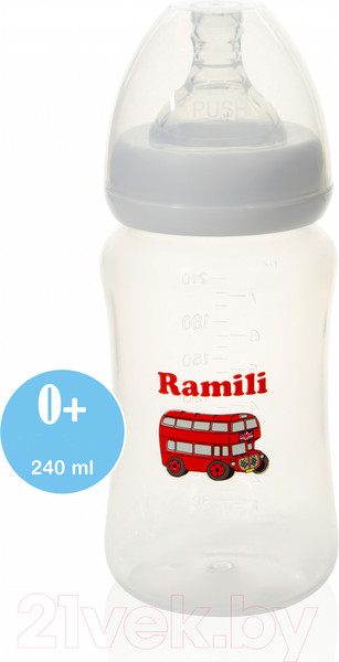 Изображение товара Молокоотсос ручной Ramili MC200 с бутылочкой / MC200240ML