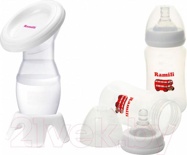 Изображение товара Молокоотсос ручной Ramili MC200 с двумя бутылочками / MC200240MLX2