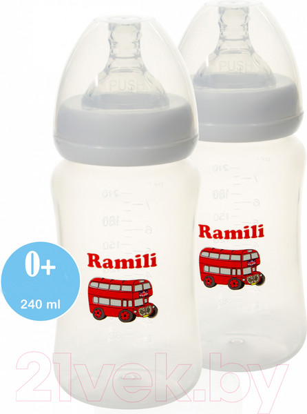 Изображение товара Молокоотсос ручной Ramili MC200 с двумя бутылочками / MC200240MLX2