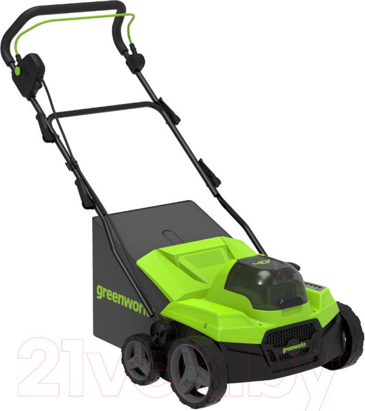 Изображение товара Аэратор-скарификатор для газона аккумуляторный Greenworks 2517607 (без АКБ и ЗУ)