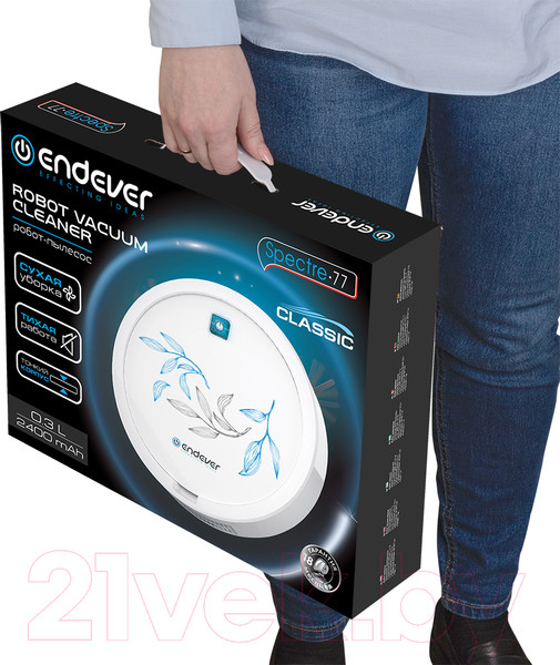Изображение товара Робот-пылесос Endever Spectre 77 (белый)