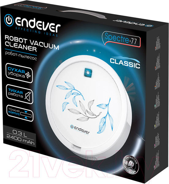 Изображение товара Робот-пылесос Endever Spectre 77 (белый)