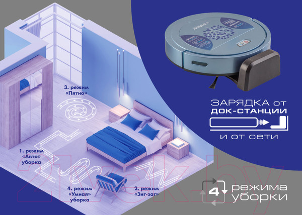 Изображение товара Робот-пылесос Endever Spectre 88 (голубой)