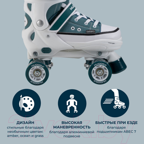 Изображение товара Роликовые коньки Hudora Roller Skates Sneaker / 22073 (р-р 28-31, Midnight)