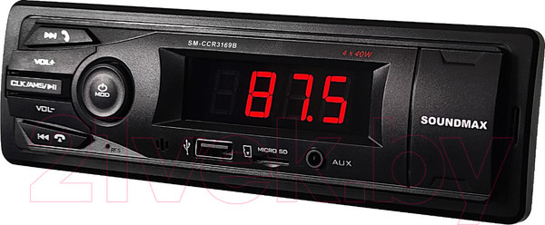 Изображение товара Бездисковая автомагнитола SoundMax SM-CCR3169B (черный)
