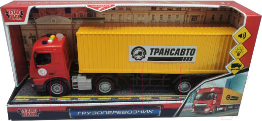 Изображение товара Автовоз игрушечный Технопарк Грузоперевозчик / 1915755-R