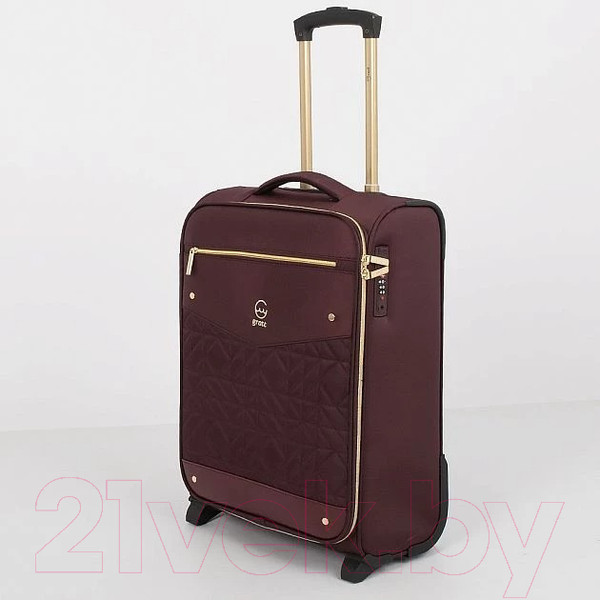 Изображение товара Чемодан на колесах Grott 338-1731/3-20BRD (бордовый)
