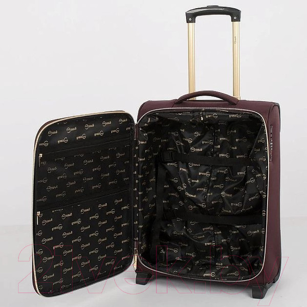 Изображение товара Чемодан на колесах Grott 338-1731/3-20BRD (бордовый)
